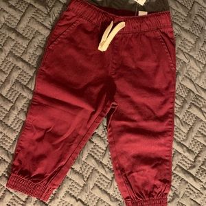 Red cargo pants 18-24M